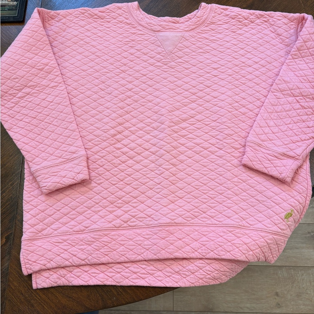The Beaufort Bonnet Company Pink Quilted Cassidy Top